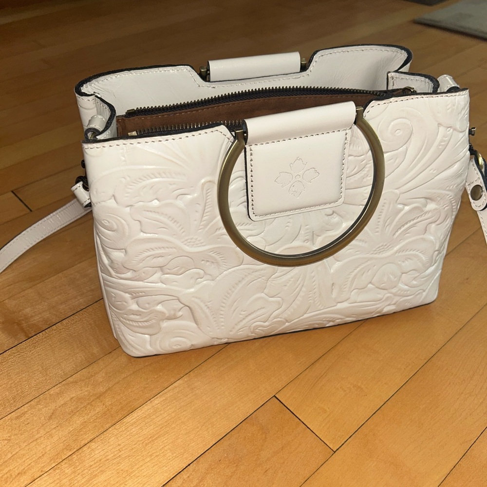 Patricia Nash Empoli Satchel crossbody handbag white - Picture 10 of 11